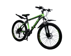 Велосипед скоростной "Lion" 26" зеленый, 27 скор.(Shimano), алюм.рама 18, тормоза дисковые гидравлические