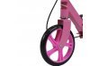 Самокат двухколесный, ручной тормоз, колесо 200мм, сталь, складной, подножка,розовый 