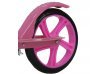 Самокат двухколесный, ручной тормоз, колесо 200мм, сталь, складной, подножка,розовый 