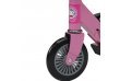 Самокат детский двухколесный, колеса 120мм, складной, сталь, подножка, розовый
