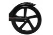 Самокат двухколесный, ручной тормоз, колесо 200мм, складной, сталь, подножка, черный