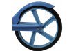Самокат двухколесный, ручной тормоз, колесо 200мм, складной, сталь, подножка, синий 