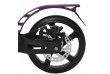 Самокат двухколесный с ручным тормозом, колесо 200мм, сталь, складной, два амортизатора, фиолетовый
