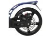 Самокат двухколесный с ручным тормозом, колесо 200мм, сталь, складной, два амортизатора, синий