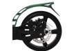 Самокат двухколесный с ручным тормозом, колесо 200мм, сталь, складной, два амортизатора, зеленый