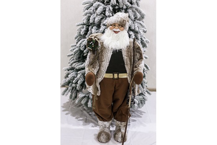 Дед Мороз коричневый 120см