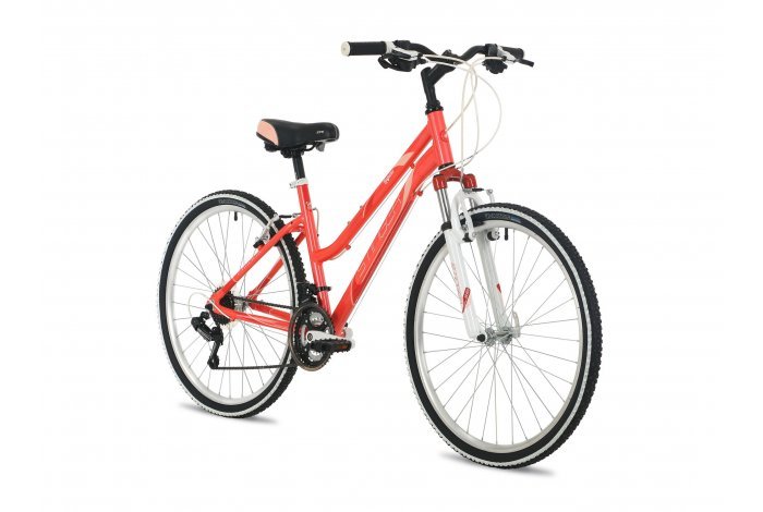 Велосипед Stinger 26" Laguna" 17"; розовый,18 скор,алюмин.рама; TZ30/TY21/TS-38