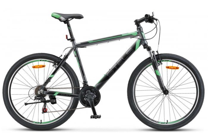 Велосипед 26 Stels Navigator 600 V V020 18" Антрацитовый-зеленый