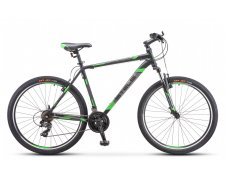 Велосипед 27,5 Stels Navigator-700 MD  F010 21" Чёрный/зелёный