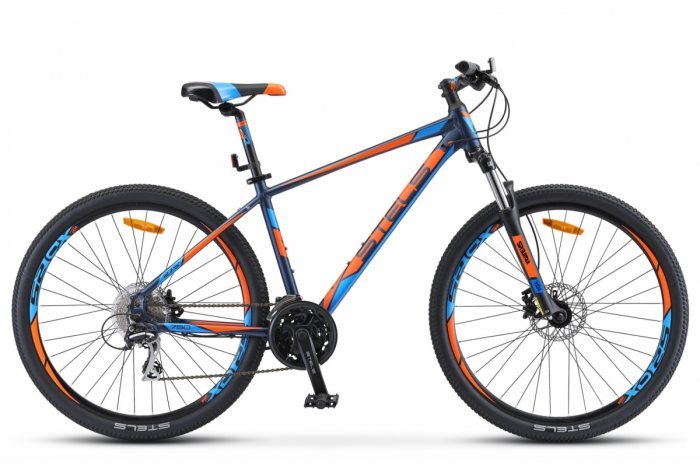 Велосипед 27,5" Stels Navigator 750 D V010 19" Синий/оранжевый