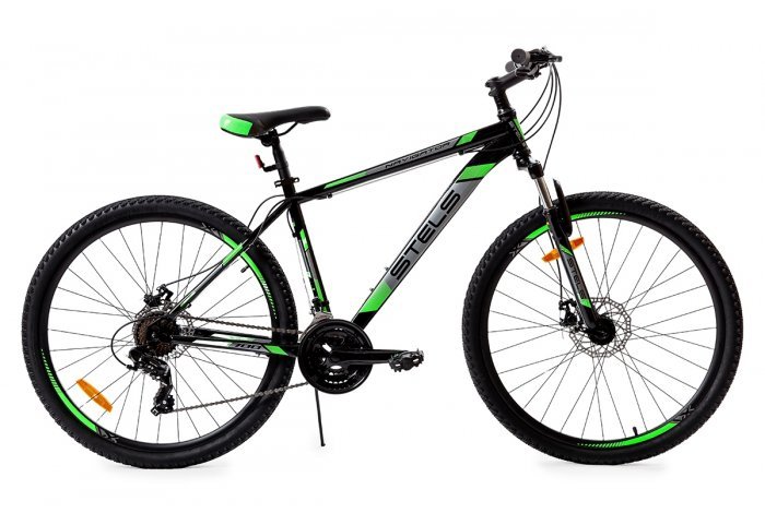 Велосипед 29 Stels Navigator 900 MD F010 19" Чёрный/зеленый
