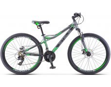 Велосипед 26 Stels Navigator 610 D V010 16" Антрацитовый/зеленый