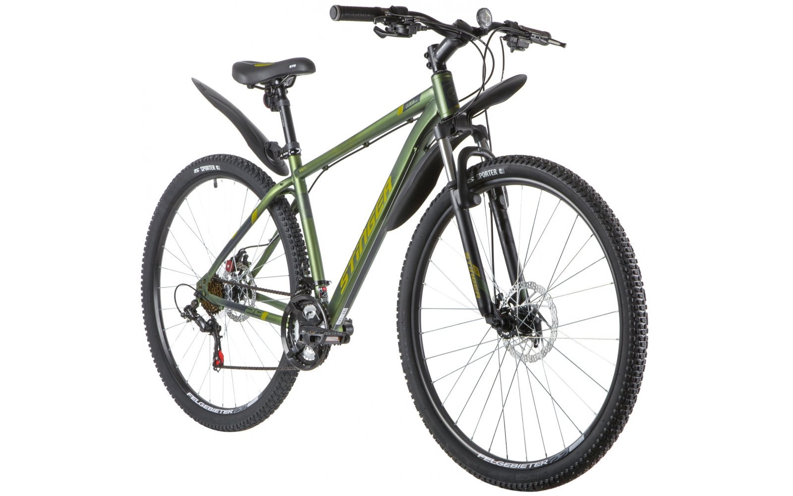 Велосипед Stinger 29" Caiman D 18" зеленый.