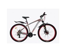 Велосипед BLACK AQUA Cross 2991 D matt 29" 2018 (Серо-красный),алюмин.рама,24 скор,18 рама