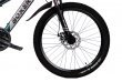 Велосипед скоростной 24 "Boxer" черно-зеленый, 21 скор.(Shimano), алюм.рама, тормаза мех.дисковые