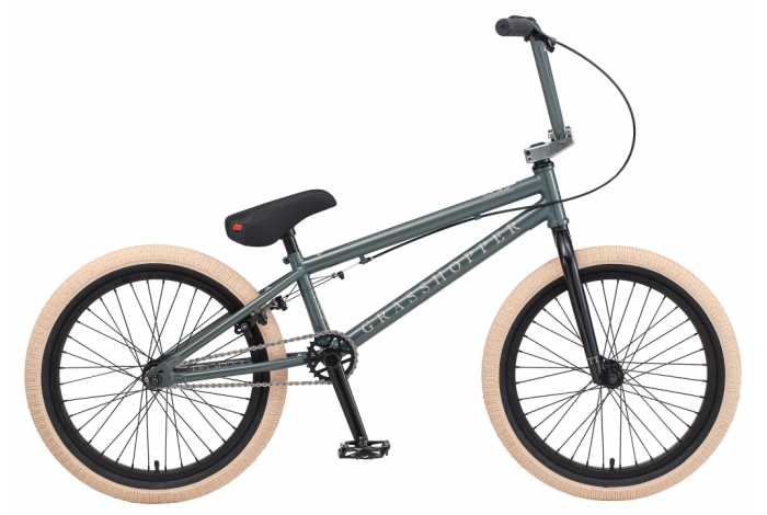 Велосипед TechTeam Grasshoper 20"BMX, оливковый,рама сталь,вынос алюмин,55 см, без пег