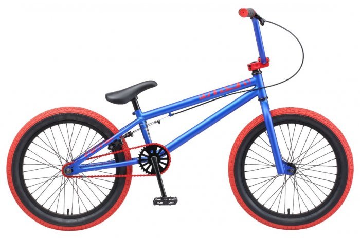 Велосипед TechTeam Mack 20"BMX, синий,рама стальная,вынос алюмин.55мм,без пег