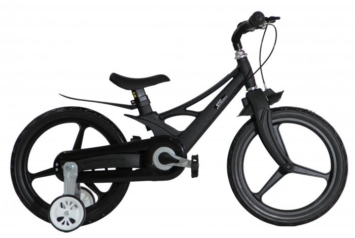 Велосипед Skillmax 16" алюм. рама, руч. тормоза, литые обода  (черн)