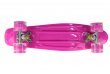 Пенни борд со светящимися колесами розовый 74.5см однотонный