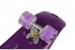 Пенни борд со светящимися колесами фиолетовый 74.5см однотонный