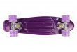 Пенни борд фиолетовый со светящимися колесами 55см однотонный