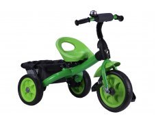 Детский трехколесный велосипед зеленый