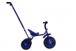 Детский трехколесный велосипед с родительской ручкой синий