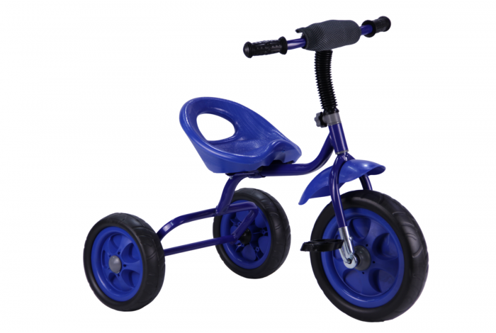 Детский трехколесный велосипед синий