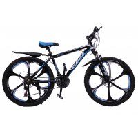 Велосипед скоростной "Trioblade TR-560" 26 на литых дисках, 24 скорости, черно-синий