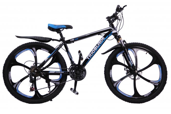 Велосипед скоростной "Trioblade TR-560" 26 на литых дисках, 24 скорости, черно-синий