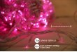 Электрогирлянда нить светодиодная 180 ламп, 14 м,розовый