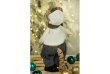 Новогодняя фигура "Тигренок в шапке с снежинкой" 35см
