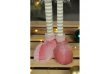 Новогодняя фигура олени розовые 40см