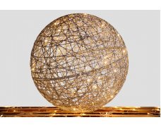 Фигура Шар светодиодный новогодний 60 см, каркасный, серебристый, 2 pcs