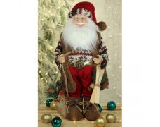 Фигура Дед Мороз под елку 60см "Красный с подарками"