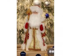 Музыкальная фигура Дед Мороз под елку 40см Красный