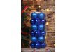 Набор шаров на елку 24шт 8см синий