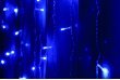 Гирлянда штора 1.5х1.5 синий, светодиодная